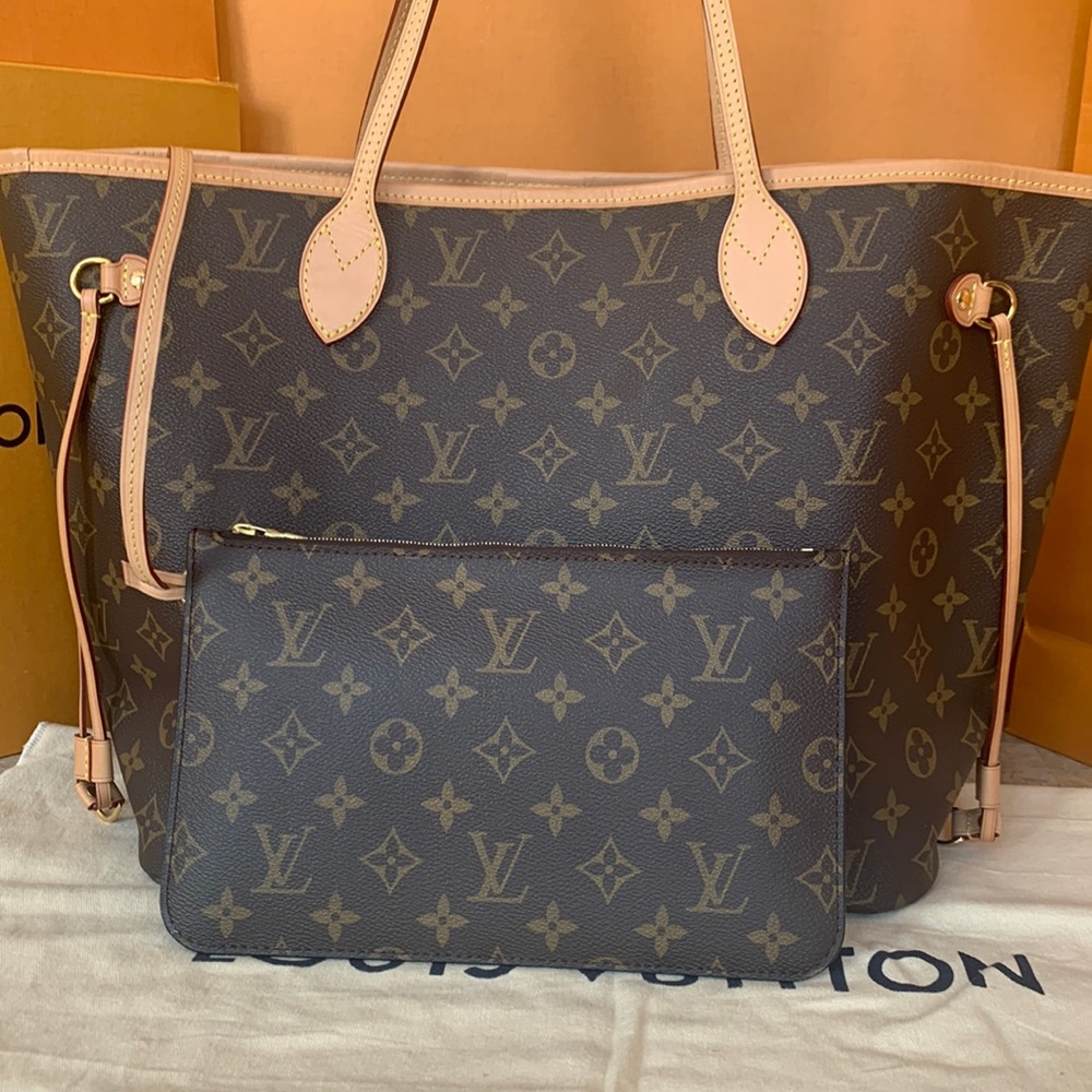 Louis Vuitton neverfull Mono MM with pouch - Picture 3 of 12